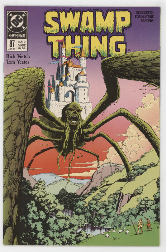 Swamp Thing 87 DC 1989 VF Rick Veitch Demon Giant Spider