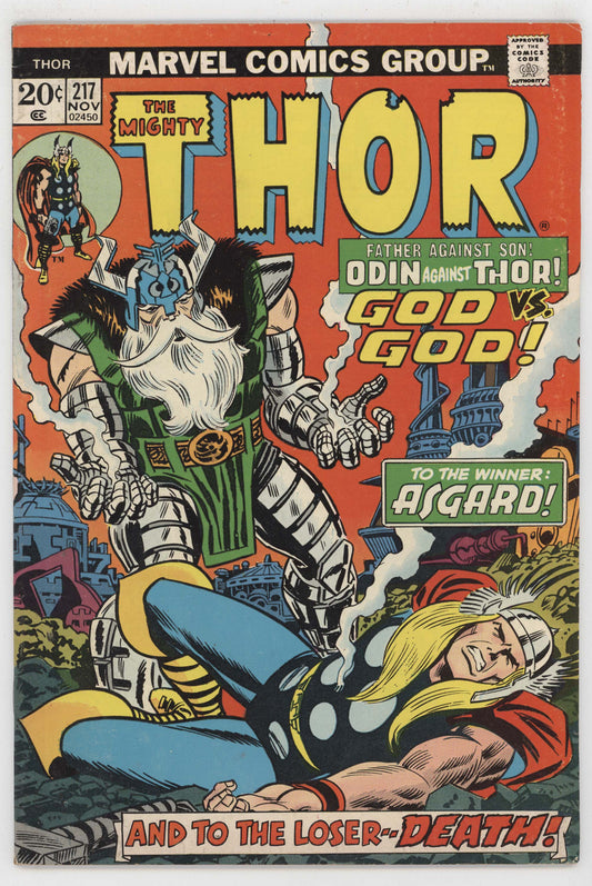 Mighty Thor 217 Marvel 1973 FN John Romita Gerry Conway