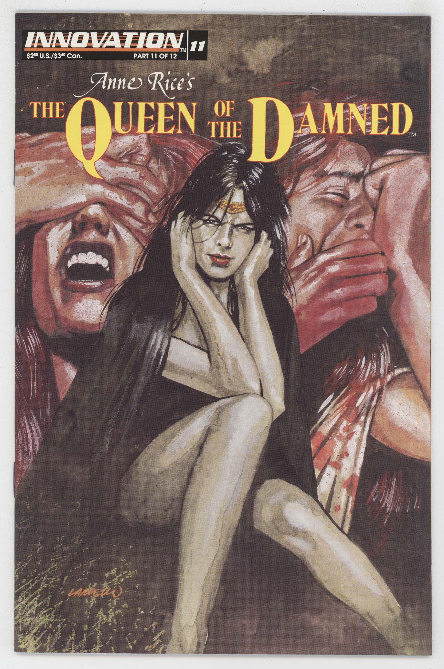 Queen Of The Damned 11 Innovation 1993 NM Anne Rice GGA Louis Brad Pitt Pin-Up