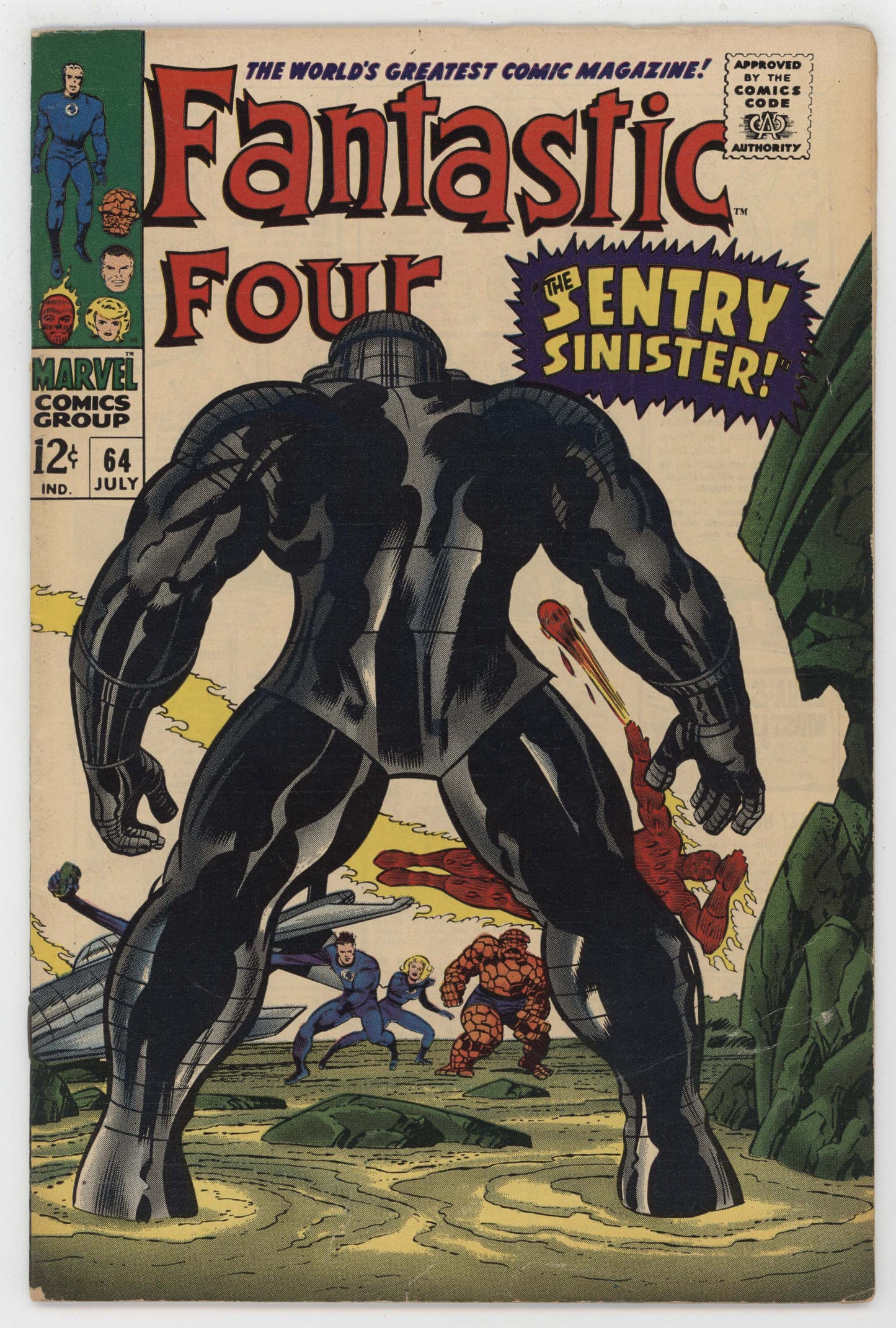 Fantastic Four 64 Marvel 1967 FN 1st Sentry 459 Jack Kirby Stan Lee