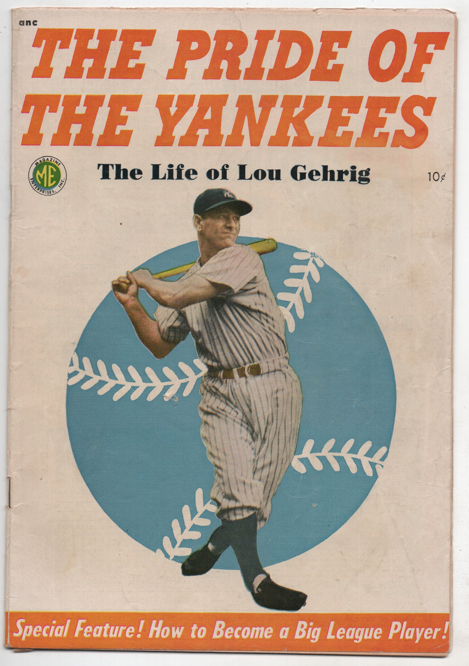 Lou Gehrig Baseball Card by Vintage Baseball Posters