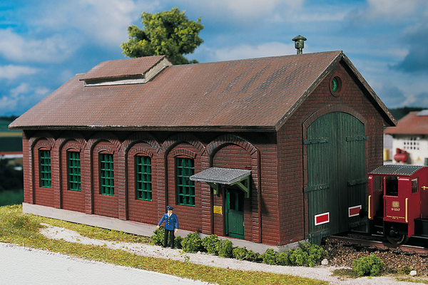Piko 61823 HO Scale Burgstein Loco Shed Kit - Golden Apple Comics