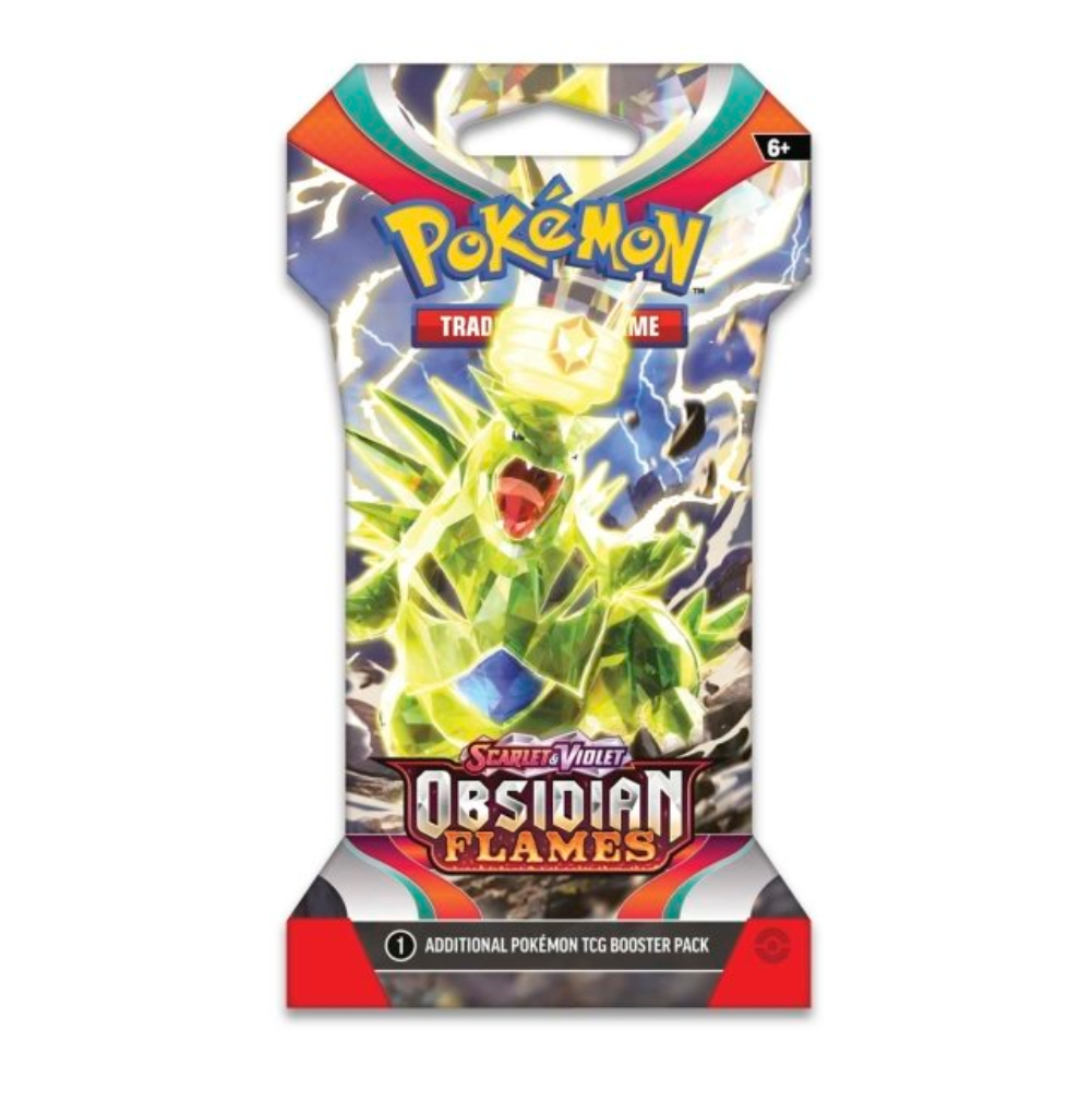 Pokemon Scarlet & Violet Obsidian Flames Sleeved Booster | Tyranitar