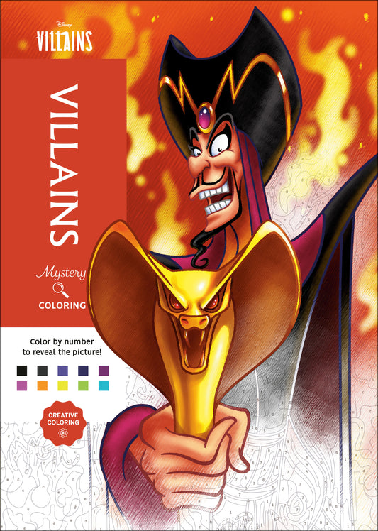 Disney Mystery Coloring: Disney Villains Tp (01/13/2026) Random House Worlds