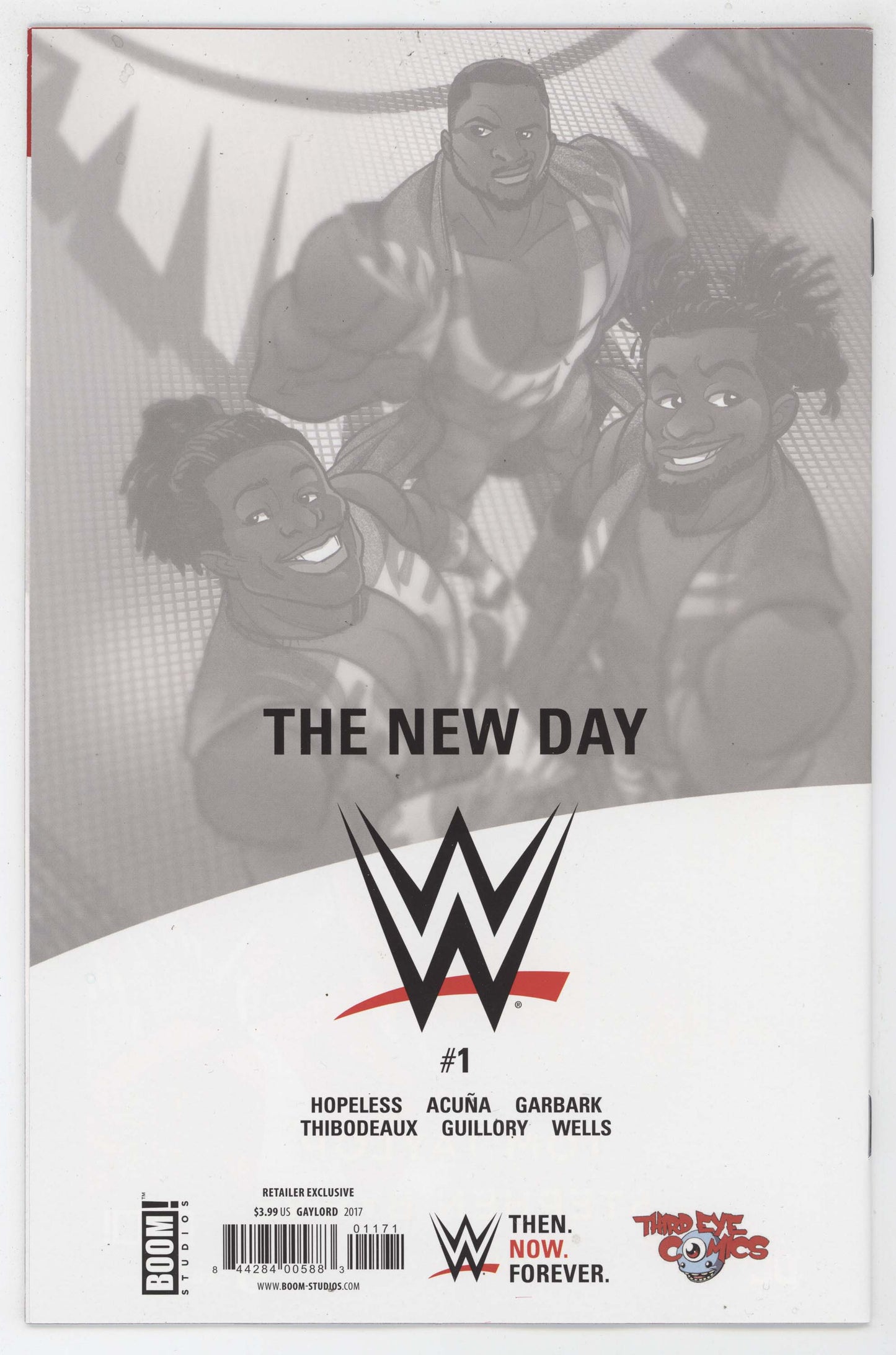 WWE #1 Then Now Forever The New Day Third Eye Comics Variant BOOM