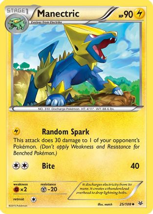 Manectric 025/108 - XY  Roaring Skies