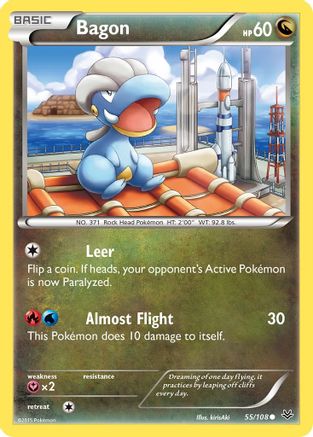 Bagon 055/108 - XY  Roaring Skies Reverse Holofoil
