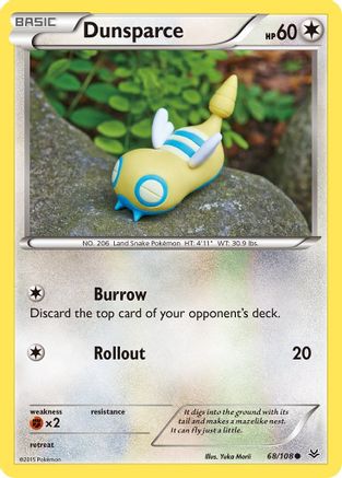 Dunsparce 068/108 - XY  Roaring Skies