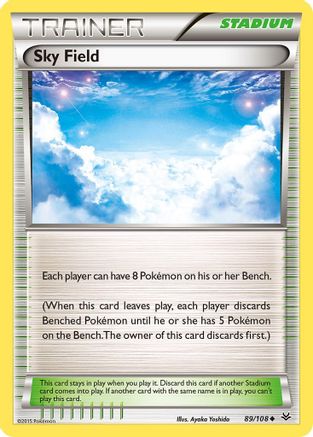 Sky Field 089/108 - XY  Roaring Skies Reverse Holofoil