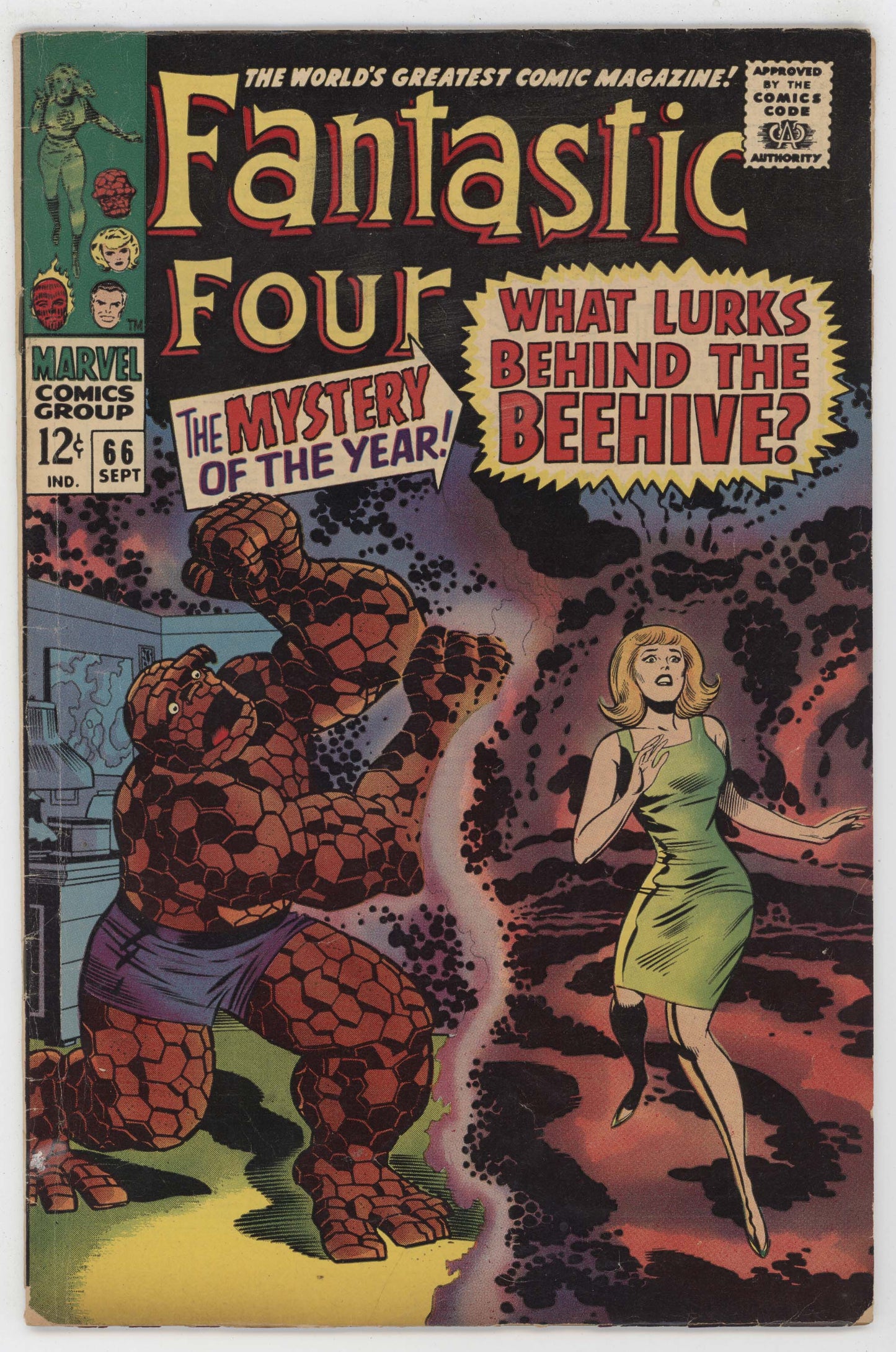 Fantastic Four 66 Marvel 1967 VG 1st Him Warlock Stan Lee Jack Kirby