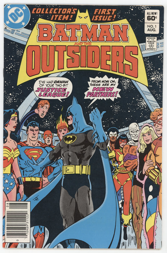 Batman And The Outsiders 1 DC 1983 VF Wonder Woman Superman Flash Katana
