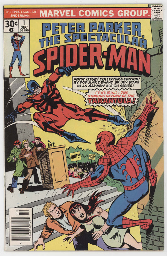 Spectacular Spider-Man 1 Marvel 1976 FN VF Tarantula 1st Lightmaster