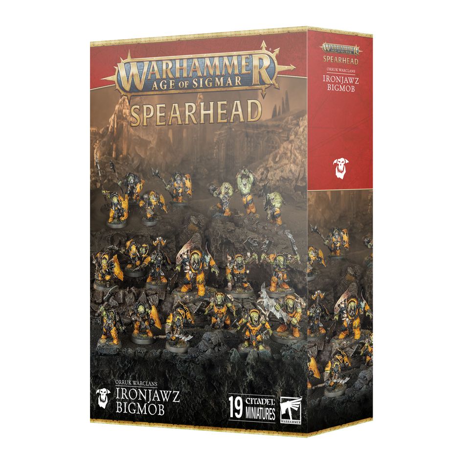 Warhammer: Age of Sigmar - Orruk Warclans - Ironjawz Bigmob Spearhead