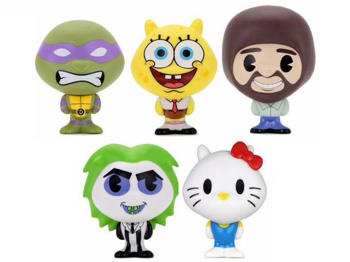 KIDROBOT x BHUNNY 4" STYLIZED FIGURES Hello Kitty, Bob Ross, Beetlejuice, Spongebob, & TMNT Donatello