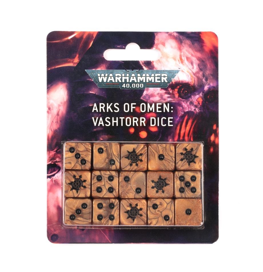 Warhammer 40K: Arks of Omen - Vashtorr Dice Set - Golden Apple Comics