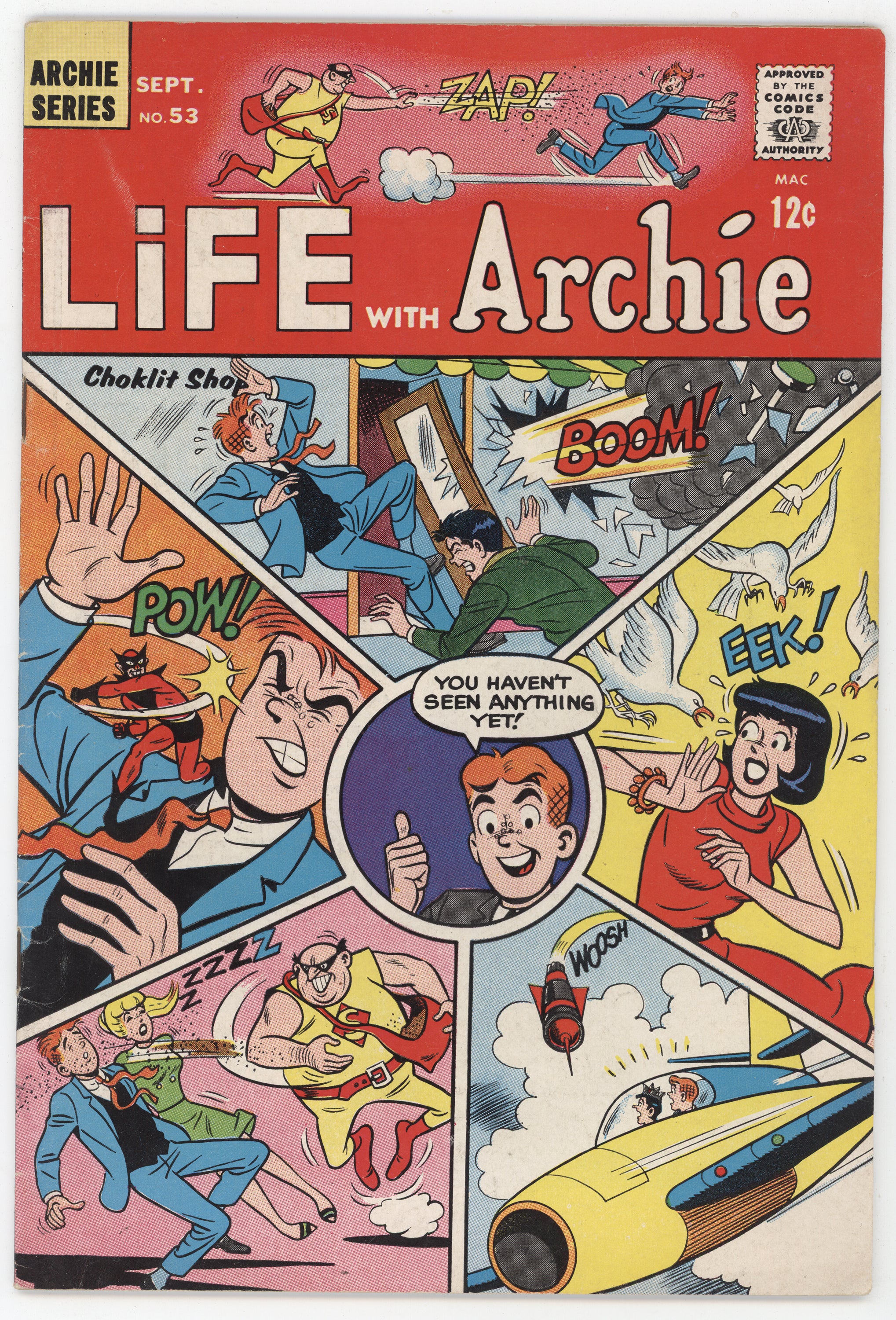 Life With Archie 53 Archie 1966 FN Betty Veronica Jughead Secret Agent ...