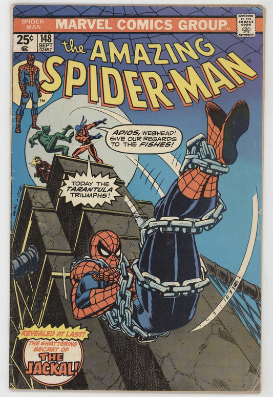 Amazing Spider-Man 148 Marvel 1975 FN Gwen Stacy Tarantula Jackal Clone