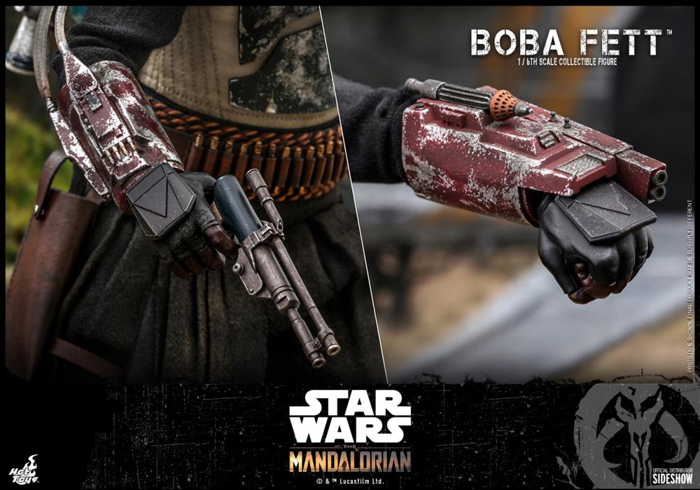 Star Wars Boba Fett Mandalorian Hot Toys 1:6 Action Figure Disney Sideshow NIB