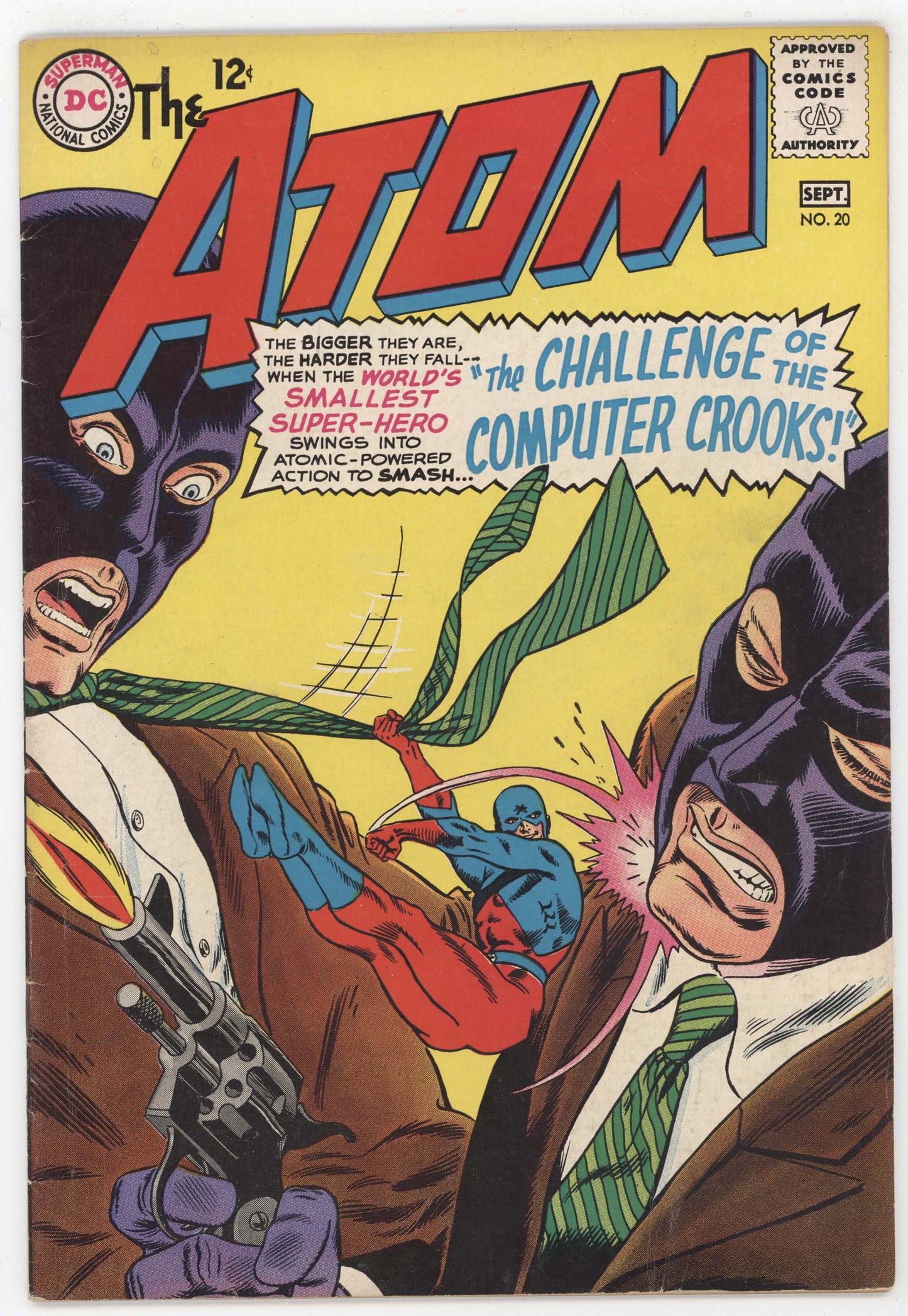 Atom 20 DC 1965 VG Gil Kane Gardner Fox Computer Crooks Hand Gun