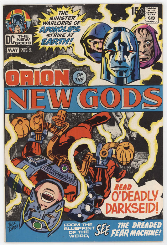 New Gods 2 DC 1971 VF Jack Kirby Fourth World 1st Darkseid Cover Deep Six