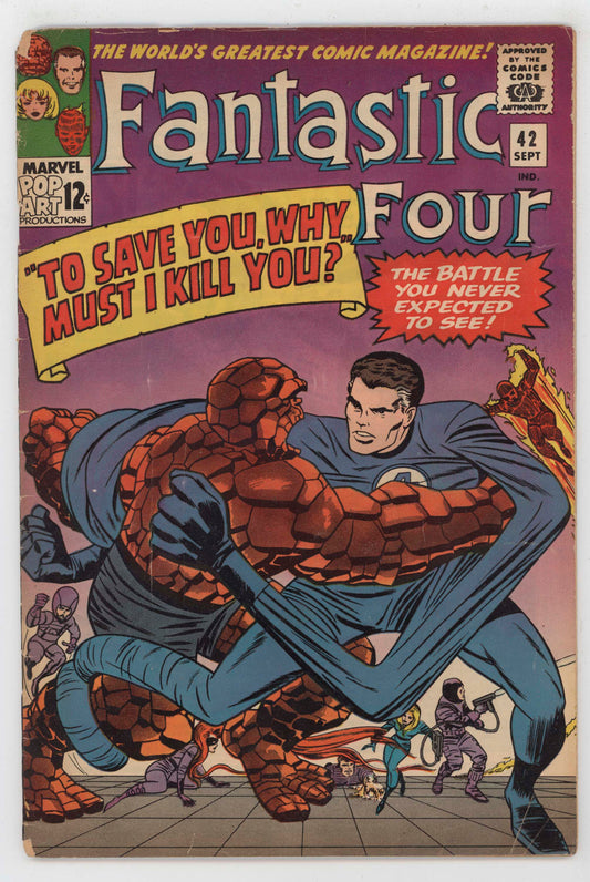 Fantastic Four 42 Marvel 1965 VG Frightful Four Stan Lee Jack Kirby