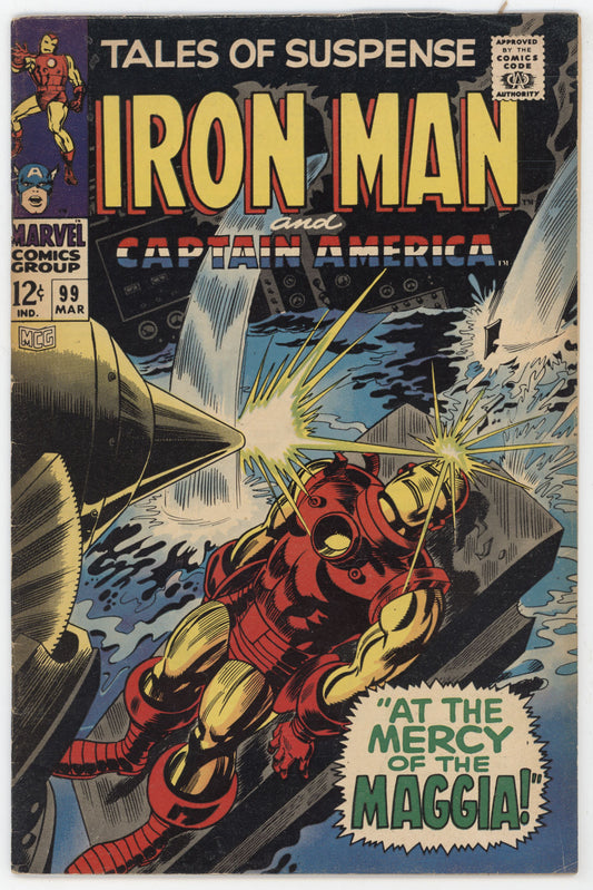 Tales Of Suspense 99 Marvel 1968 FN Iron Man Captain America Black Panther