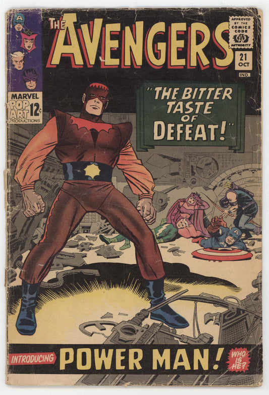 Avengers 21 Marvel 1965 GD 1st Power Man Captain America Jack Kirby