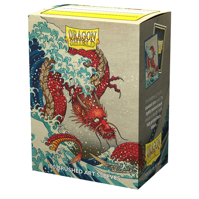 Dragon Shield: Standard 100ct Brushed Art Sleeves - The Great Wave (Anniversary Special Edition)