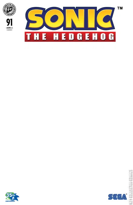 Sonic The Hedgehog #91 A1 Cover Set of 8 1:10 1:25 1:50 (10/28/2026) Idw