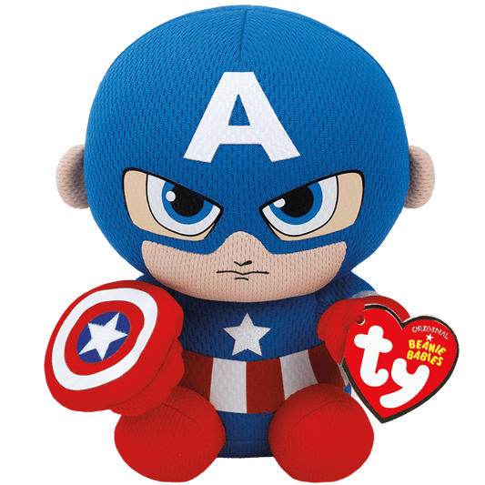 Ty Marvel Beanie Babies: Captain America (Small)