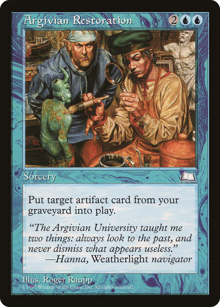 Argivian Restoration (WTH-) - Weatherlight