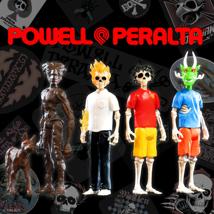 Super7 x Powell Peralta Caballero, Mountain, Steadham & Guerrero Wave 3 ReAction Figures