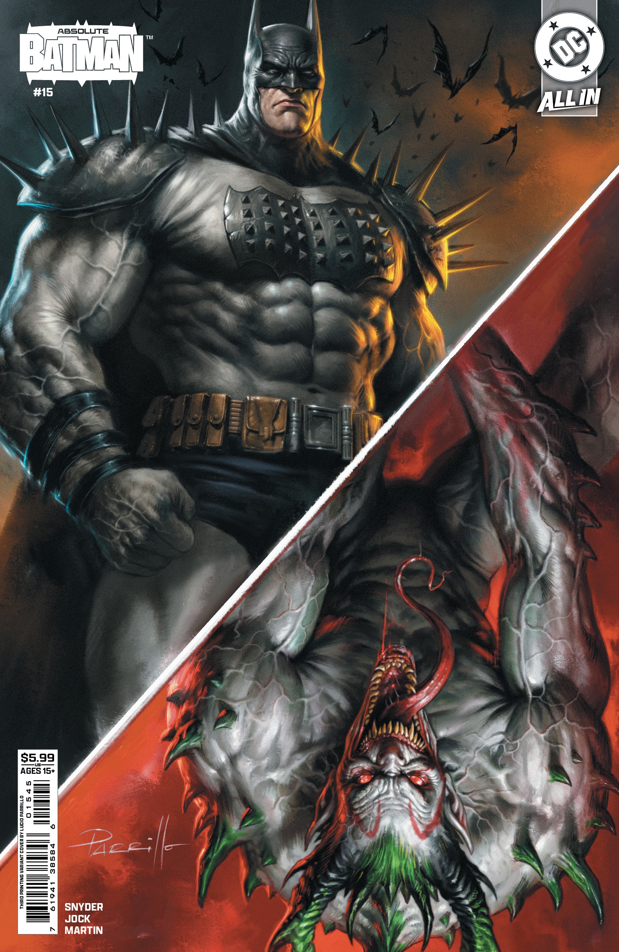 Absolute Batman #15 3rd Print B Lucio Parillo Variant (04/15/2026) Dc