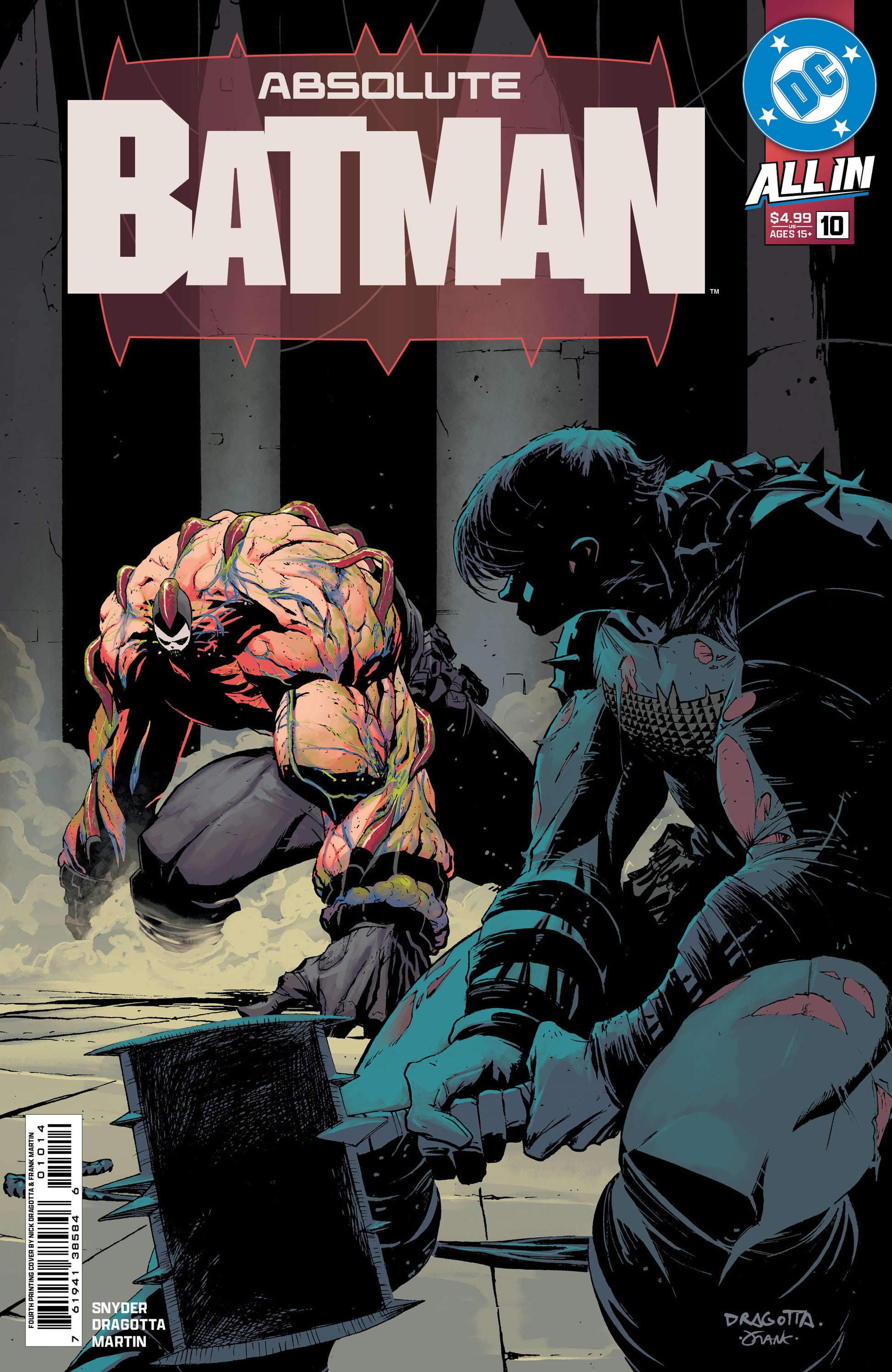 Absolute Batman #10 4th Print Nick Dragotta Variant (04/22/2026) Dc - Golden Apple Comics