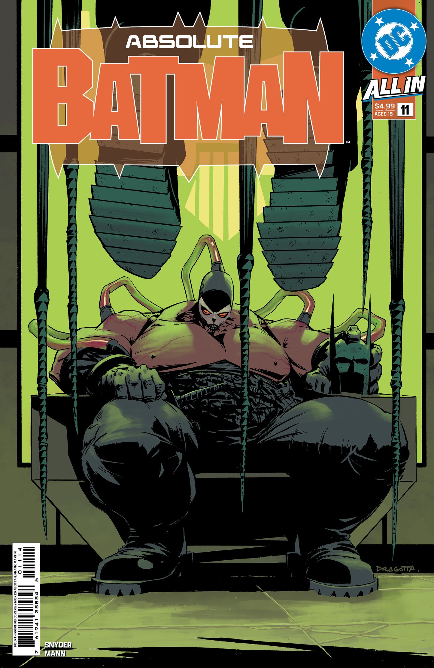 Absolute Batman #11 4th Print Nick Dragotta Variant (04/22/2026) DC - Golden Apple Comics