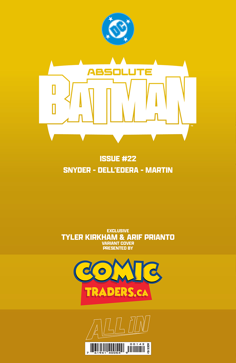 [GOLD FOIL] ABSOLUTE BATMAN #22 TYLER KIRKHAM JOKER CONVENTION EXCLUSIVE VIRGIN VAR (07/29/2026) - Golden Apple Comics