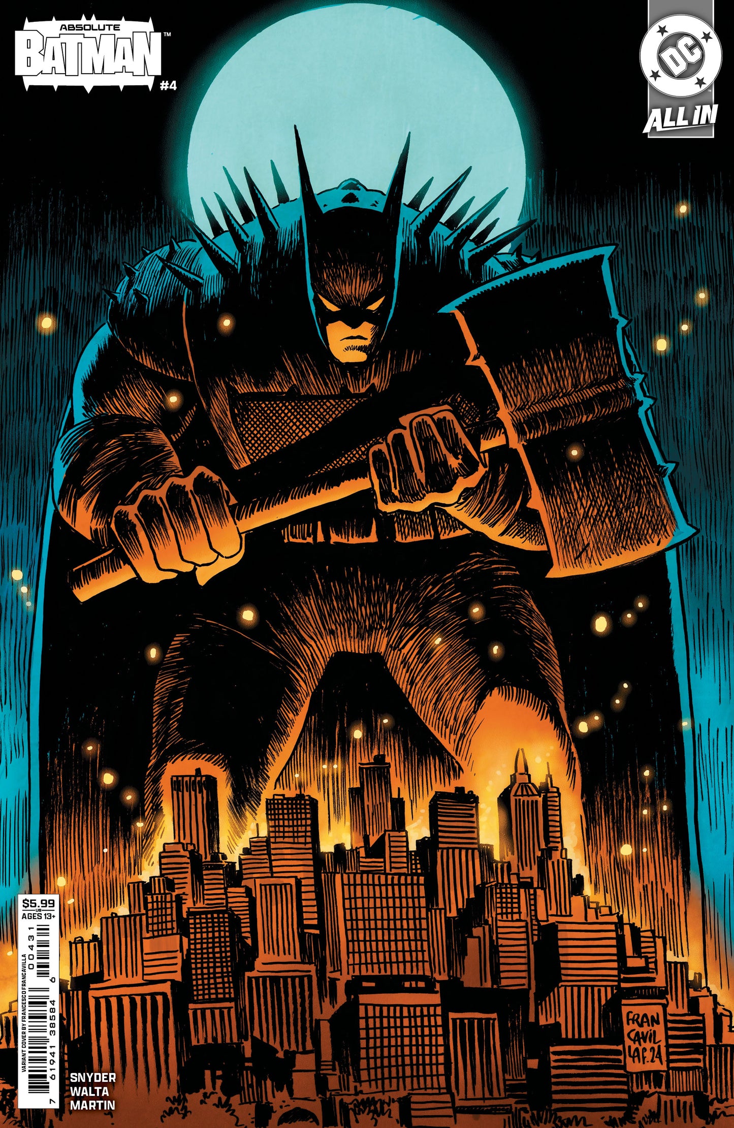 Absolute Batman #4 C Francesco Francavilla Variant (01/08/2025) Dc