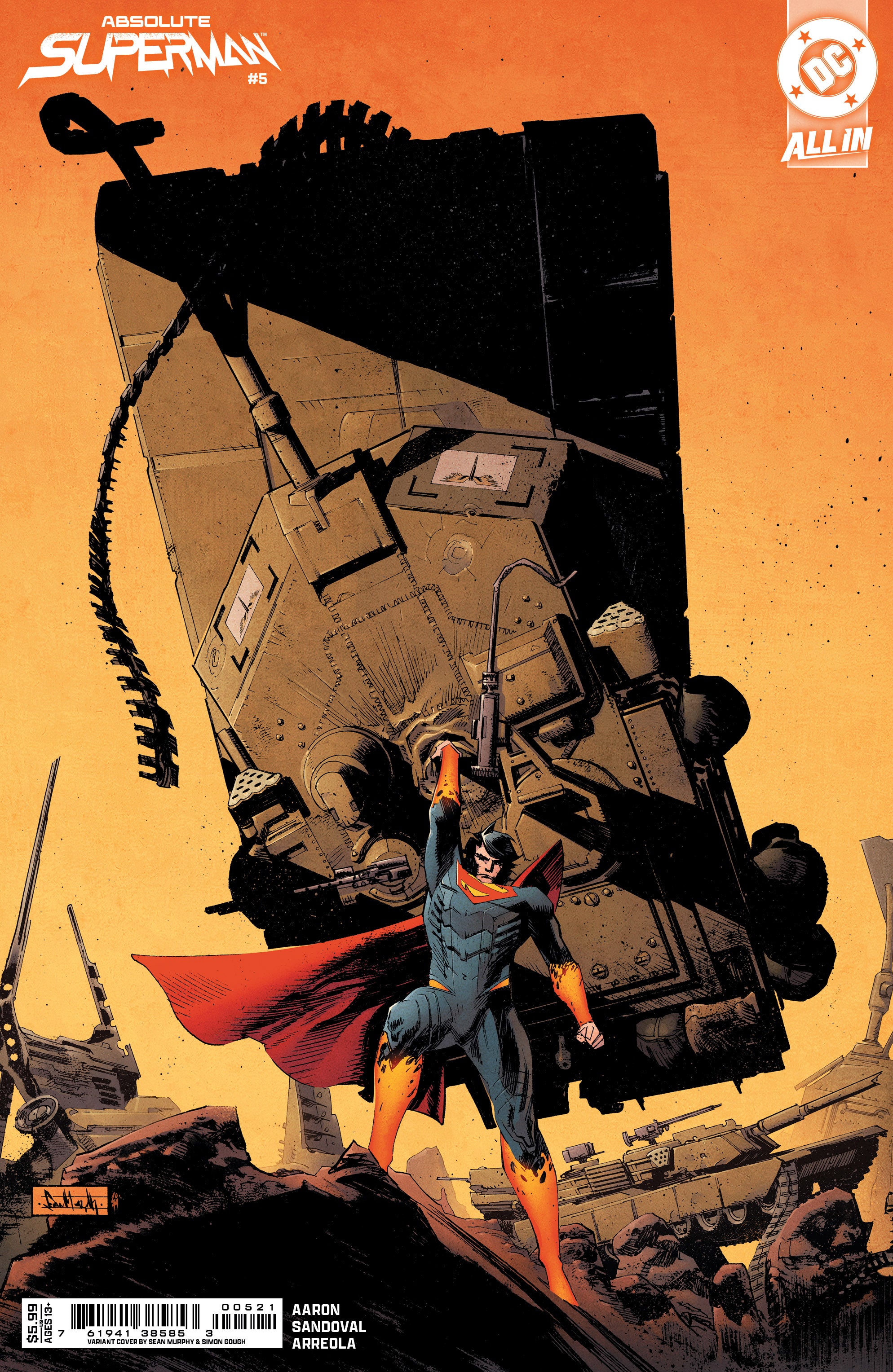 Absolute Superman #5 A1 Cover Set Of 5 1:25 1:50 (03/12/2025) Dc