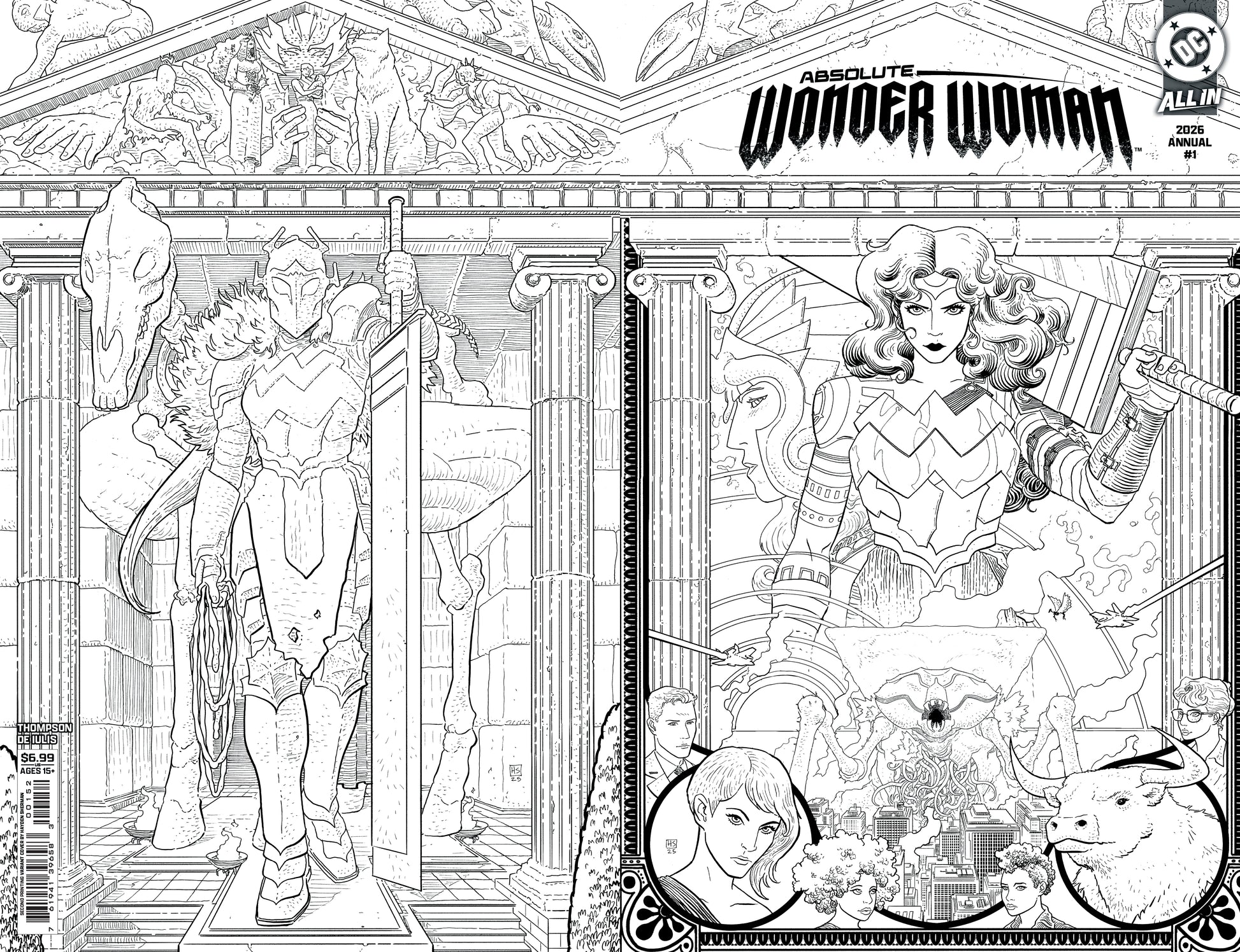 Absolute Wonder Woman Annual 2026 #1 (One Shot) 2nd Print B Hayden Sherman Variant (04/15/2026) Dc - Golden Apple Comics