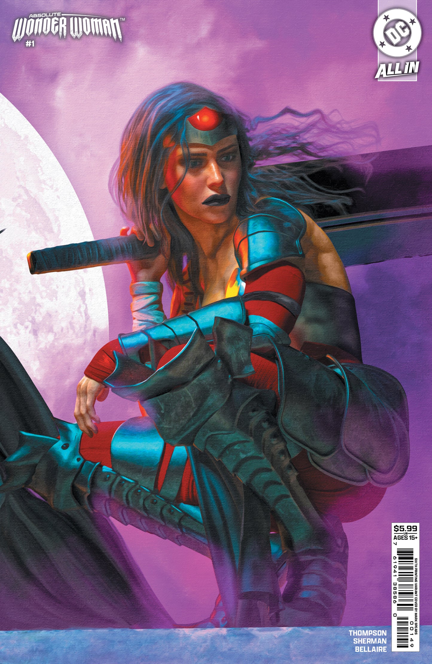 Absolute Wonder Woman #1 6th Print B Mark Spears Connecting Variant (06/25/2025) Dc