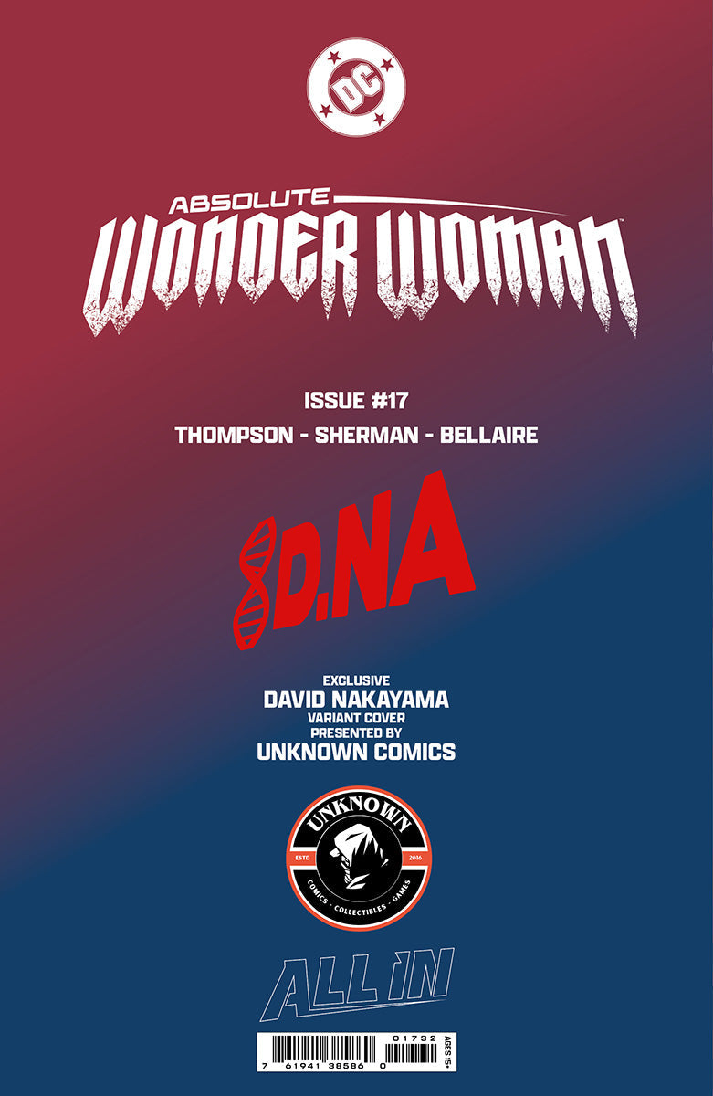 [FOIL] ABSOLUTE WONDER WOMAN #17 DAVID NAKAYAMA EXCLUSIVE VIRGIN VAR (02/25/2026) - Golden Apple Comics