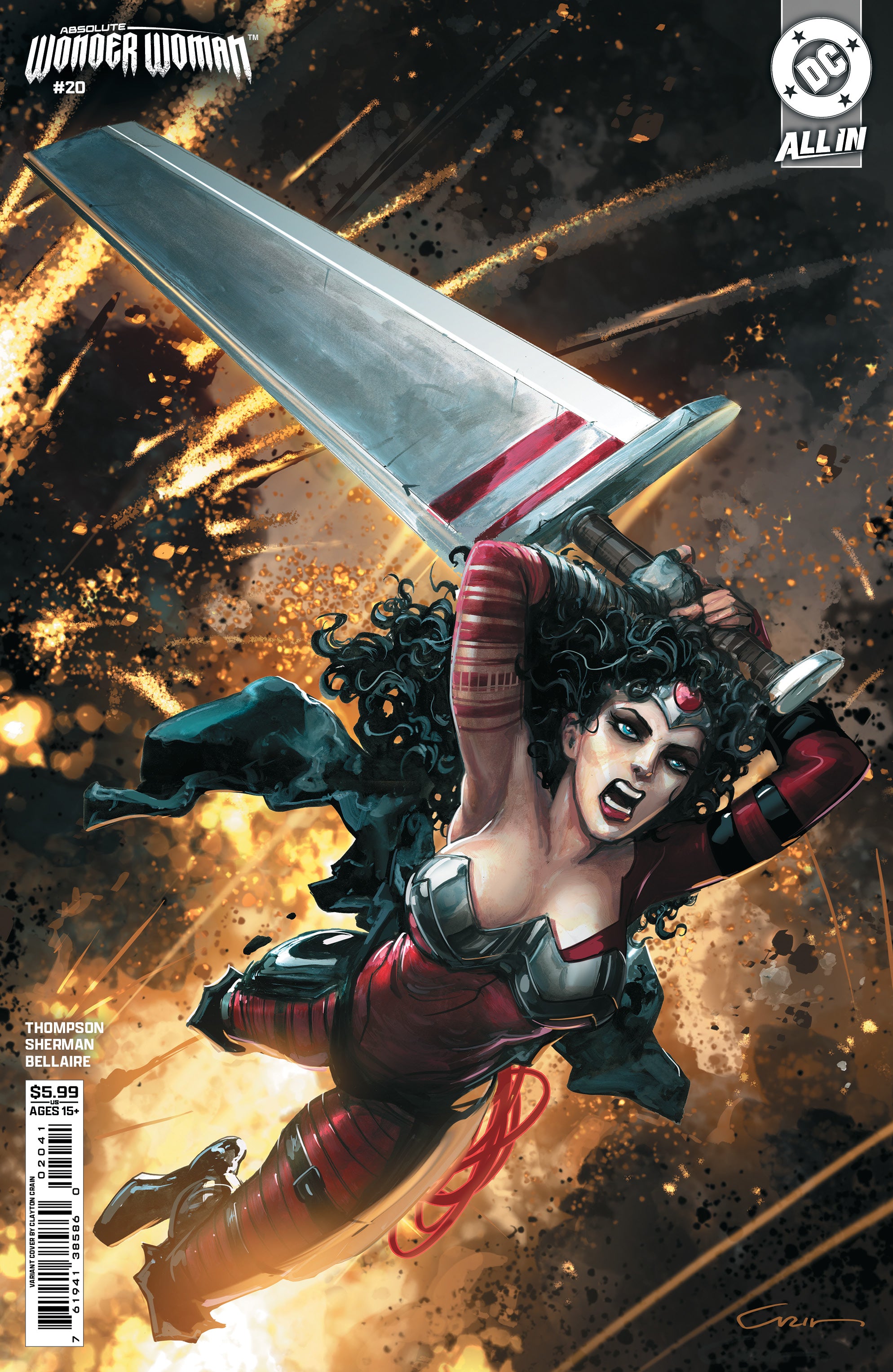Absolute Wonder Woman #20 D Clayton Crain Variant (05/27/2026) Dc