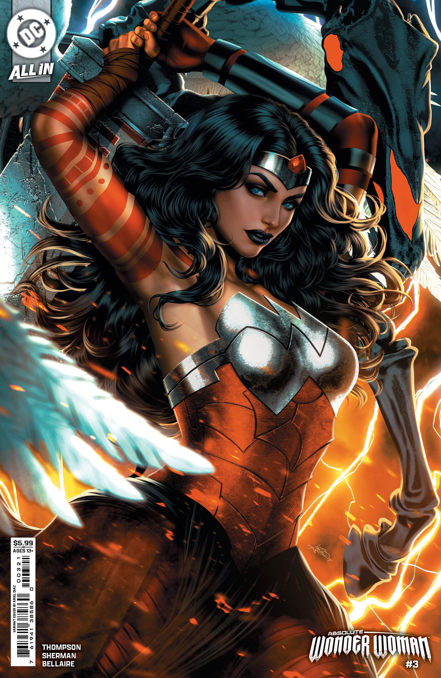 Absolute Wonder Woman #3 B Ariel Diaz Variant (12/25/2024) Dc