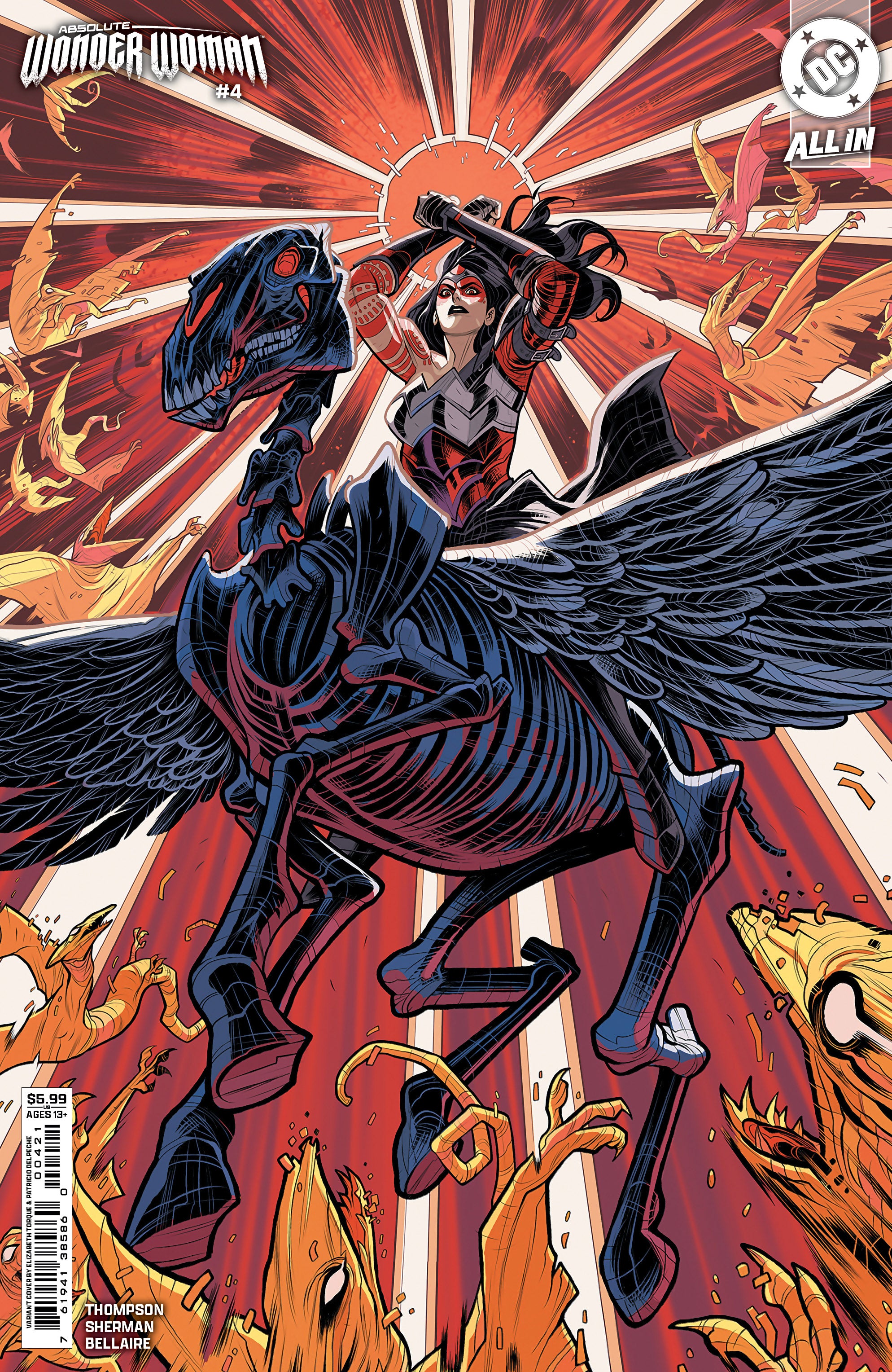 Absolute Wonder Woman #4 A1 Cover Set Of 6 1:25 1:50 (01/22/2025) Dc