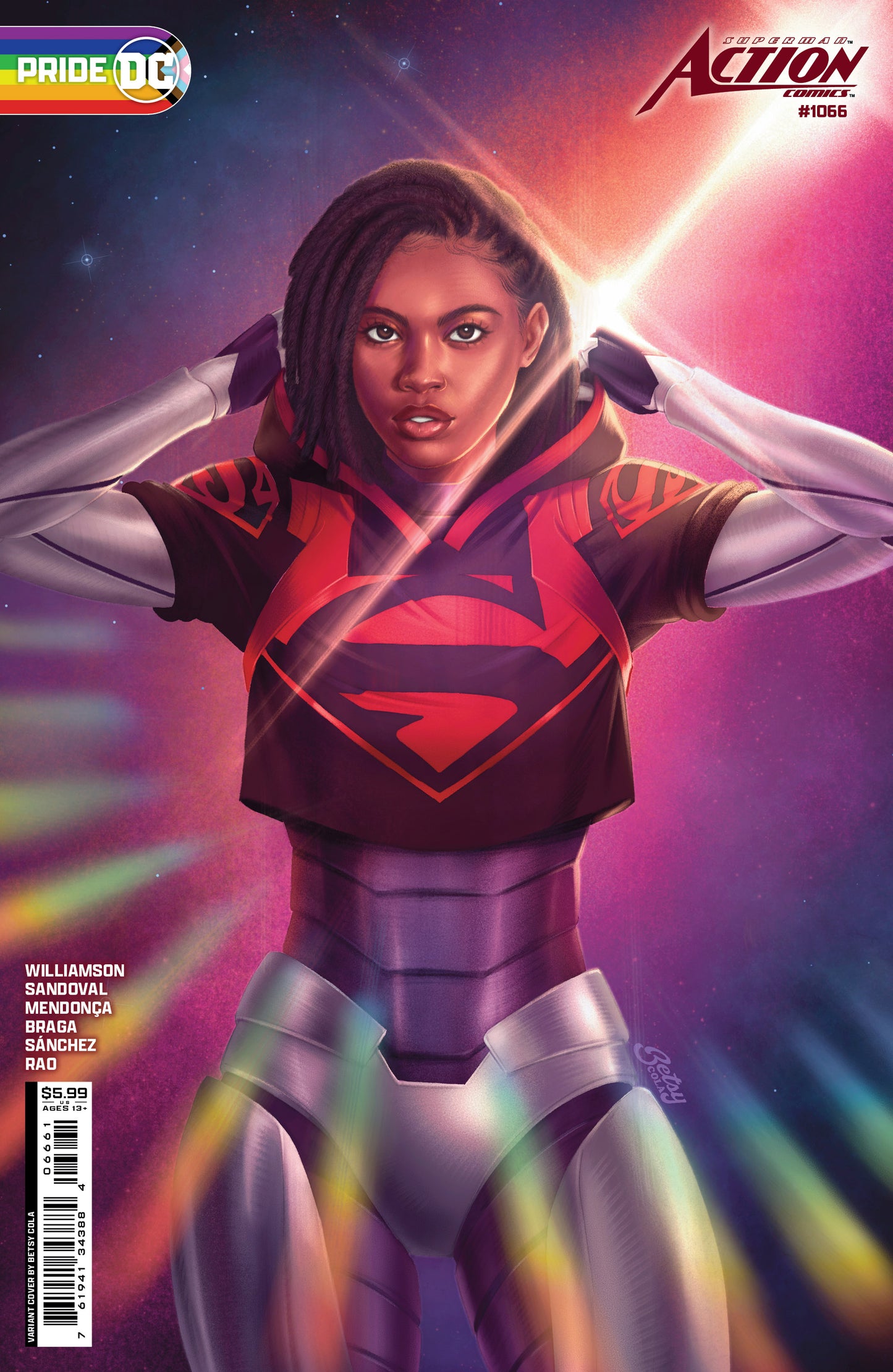 Superman Action Comics #1066 D Betsy Cola Dc Pride 2024 Variant (House Of Brainiac) (06/18/2024) Dc