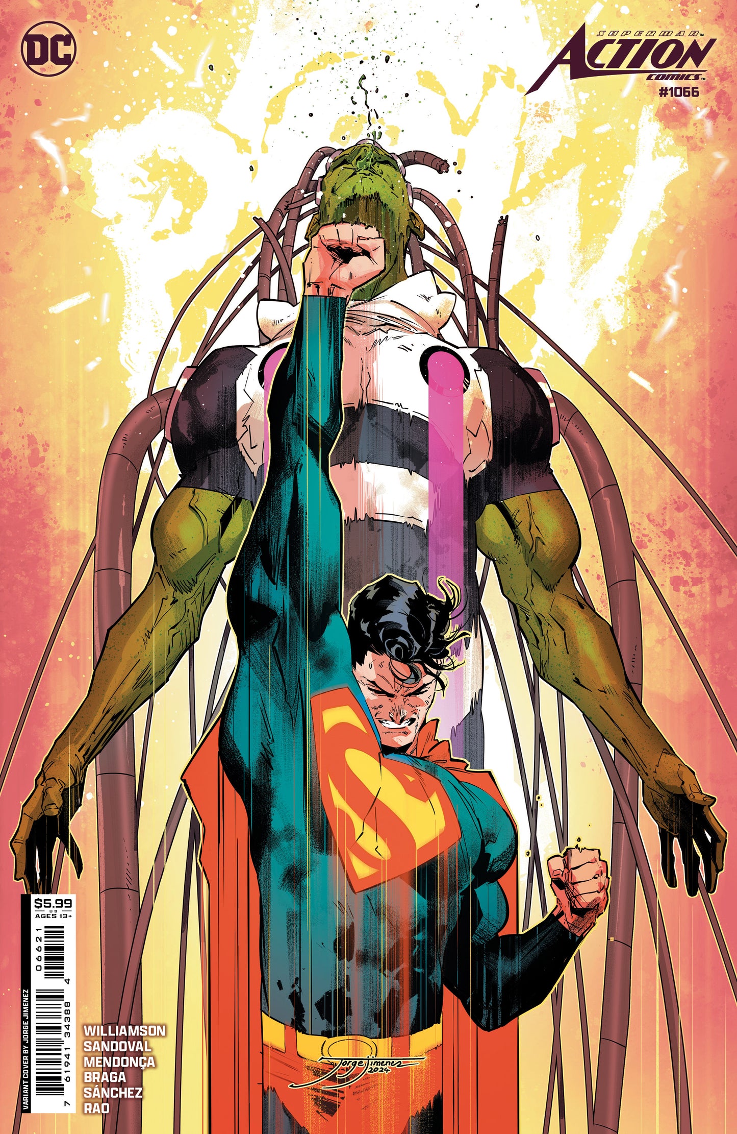 Superman Action Comics #1066 B Jorge Jimenez Variant (House Of Brainiac) (06/18/2024) Dc