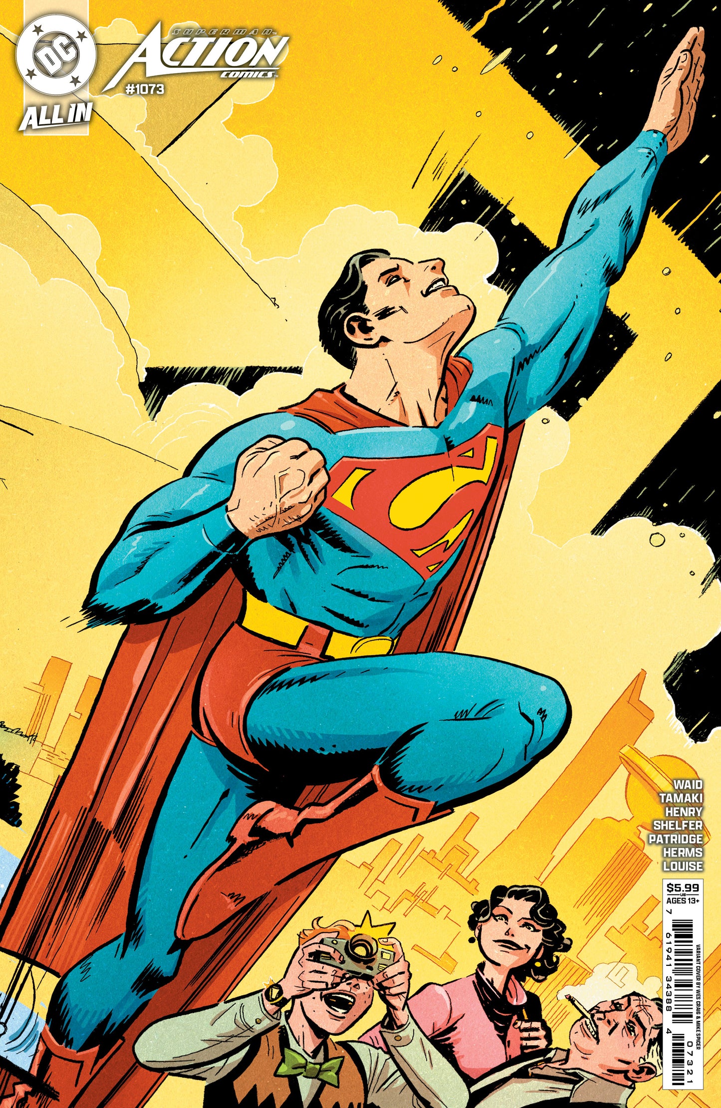 Superman Action Comics #1073 B Wes Craig Variant (10/30/2024) Dc