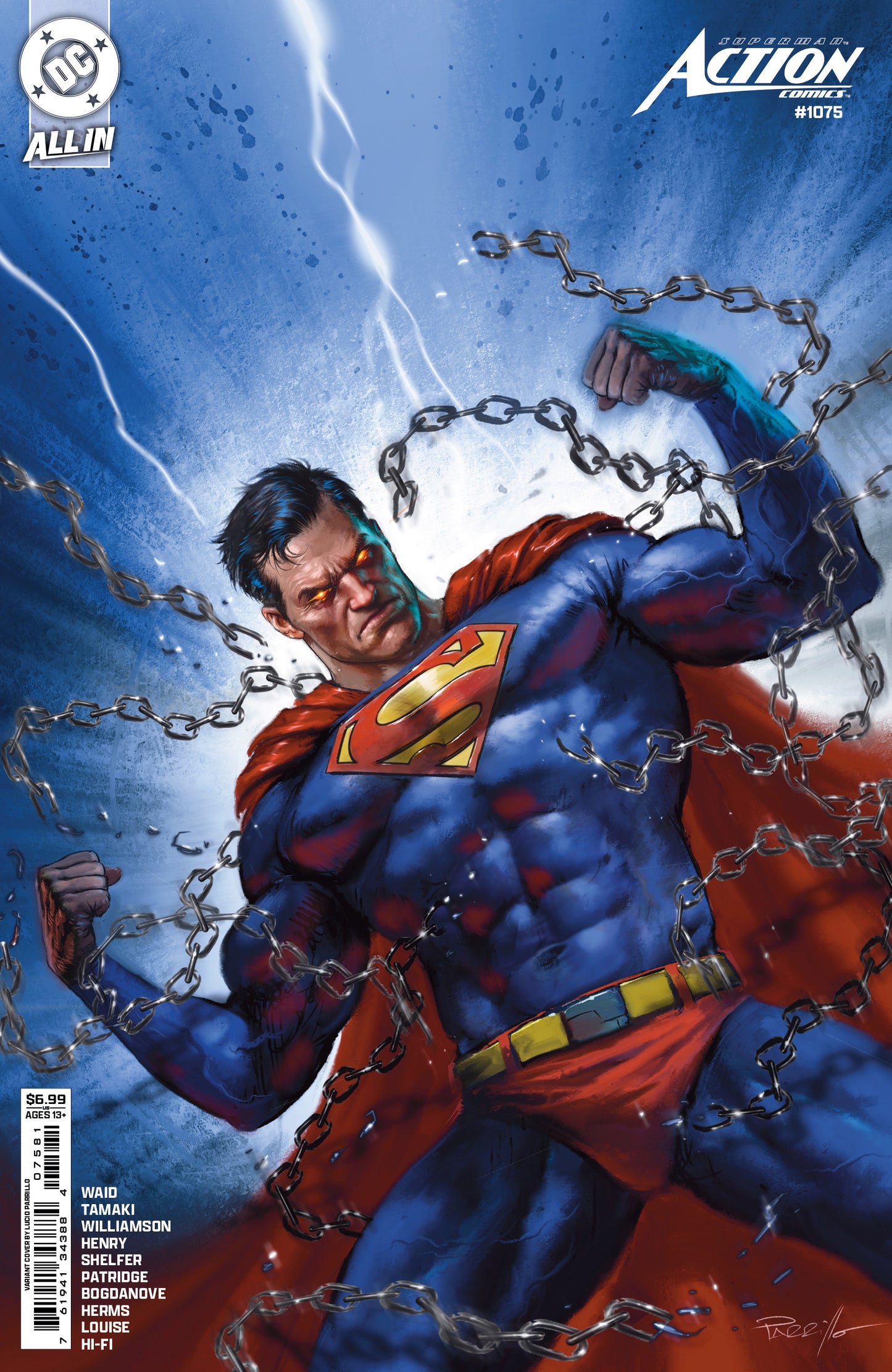 Superman Action Comics #1075 E Lucio Parrillo Variant (11/13/2024) Dc