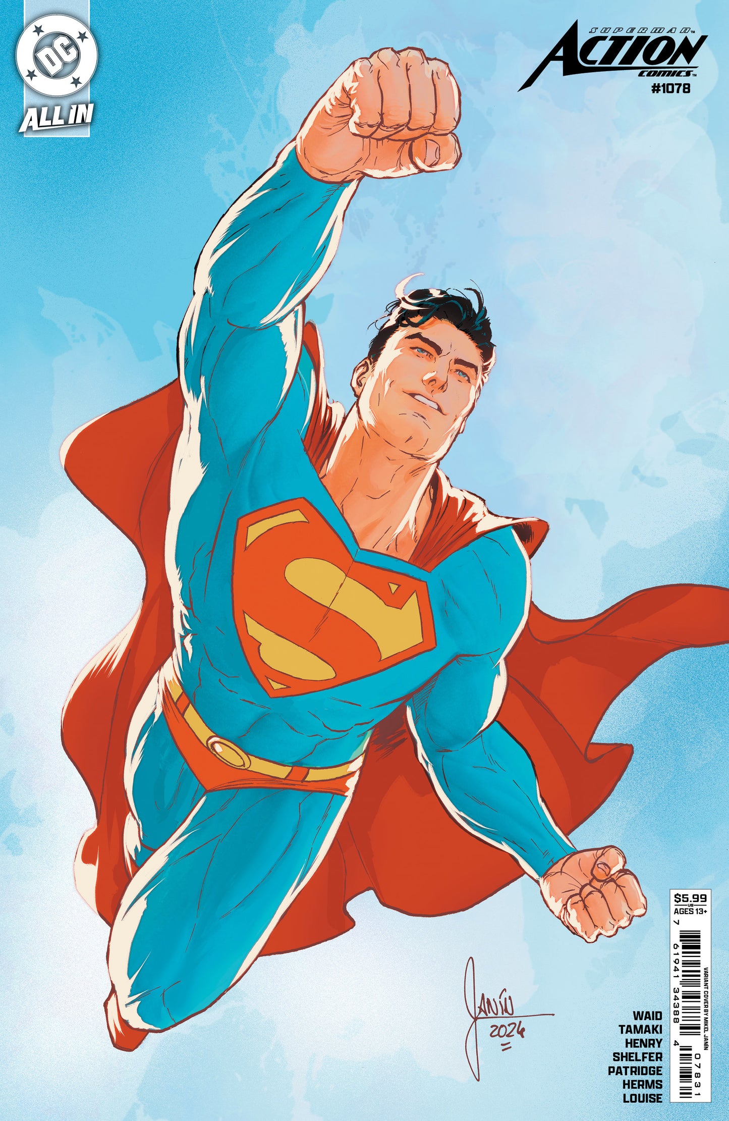 Superman Action Comics #1078 C Mikel Janin Variant (12/04/2024) Dc