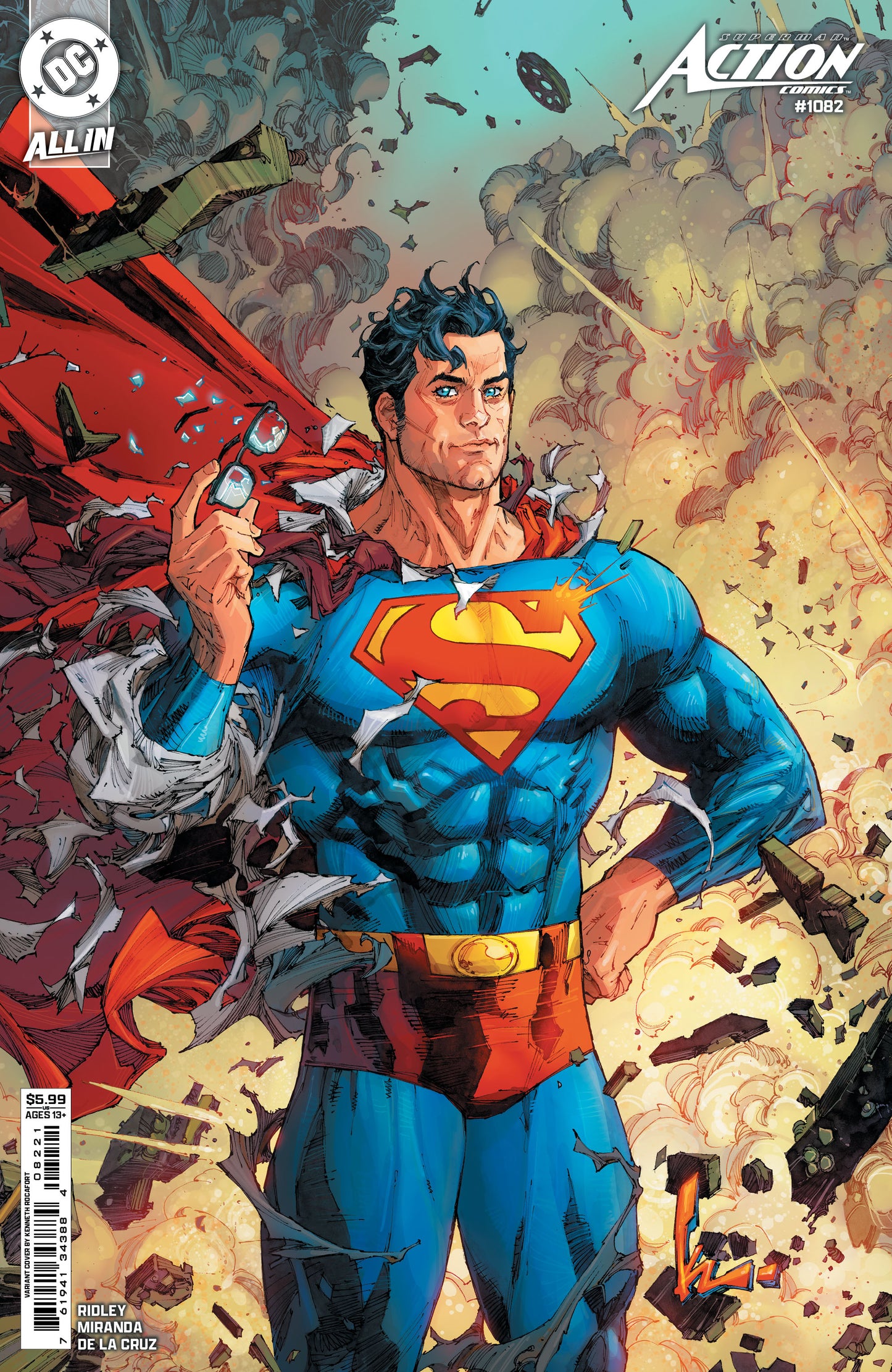 Superman Action Comics #1082 C Kenneth Rocafort Variant (01/08/2025) Dc